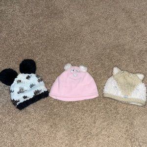 Bundle Deal! Baby girl winter hats - all various sizes
